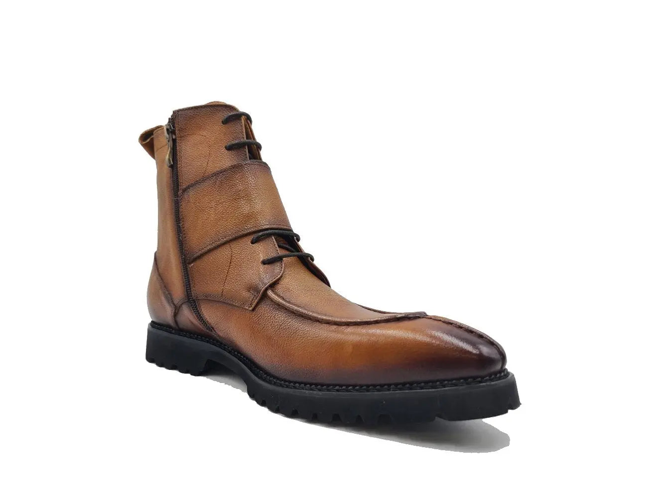 Rugged Split Toe Lace-up Boot Carrucci
