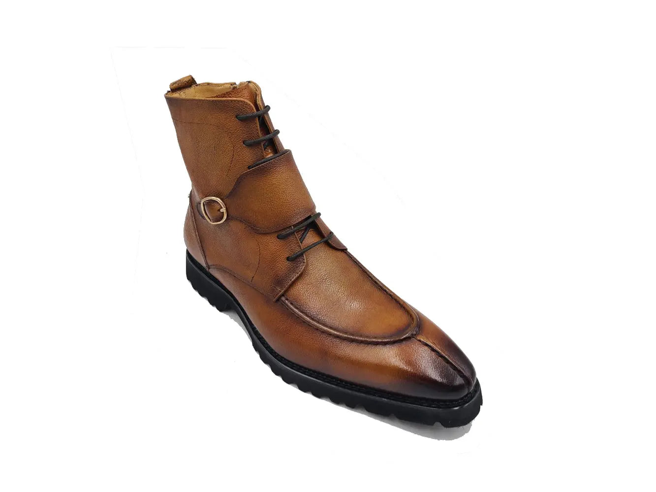 Rugged Split Toe Lace-up Boot Carrucci