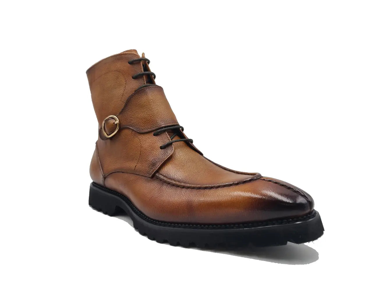 Rugged Split Toe Lace-up Boot Carrucci
