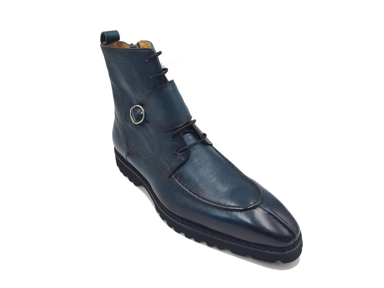 Rugged Split Toe Lace-up Boot Carrucci