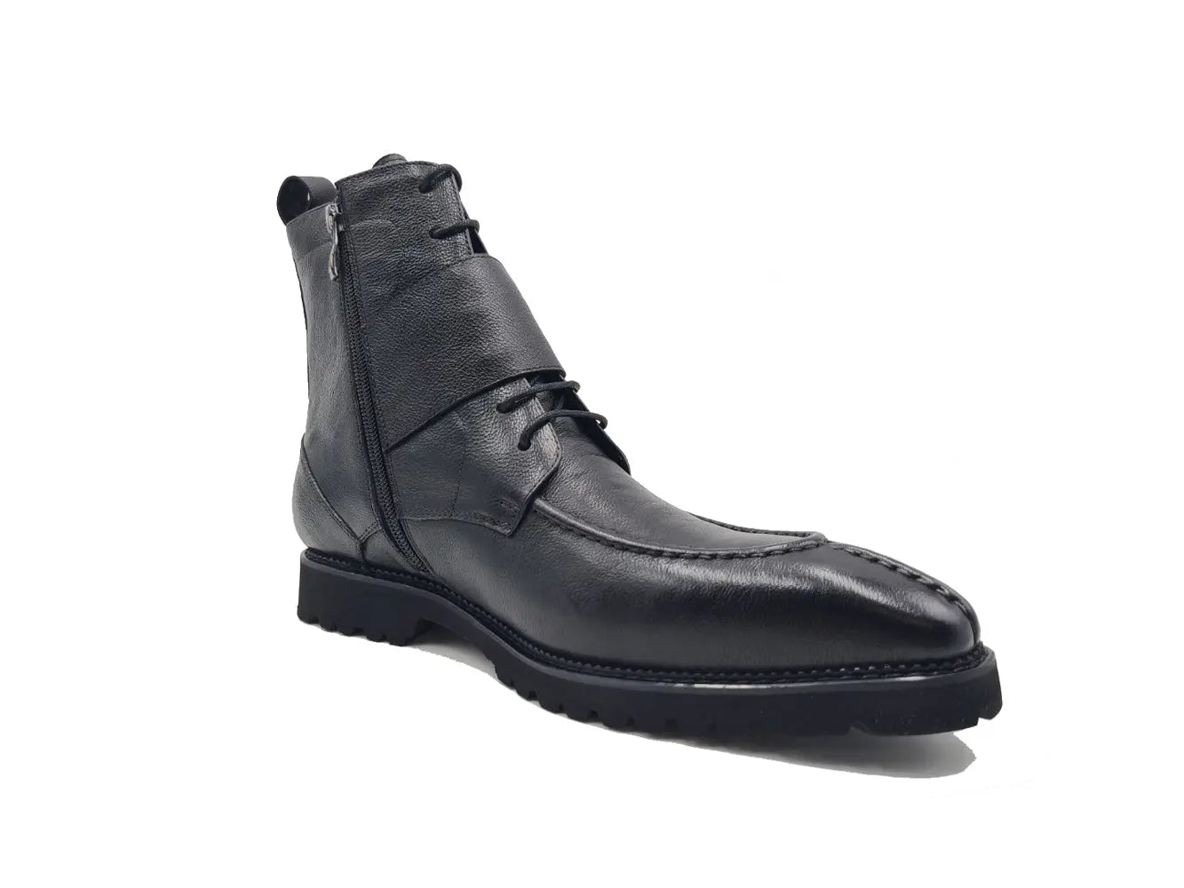 Rugged Split Toe Lace-up Boot Carrucci