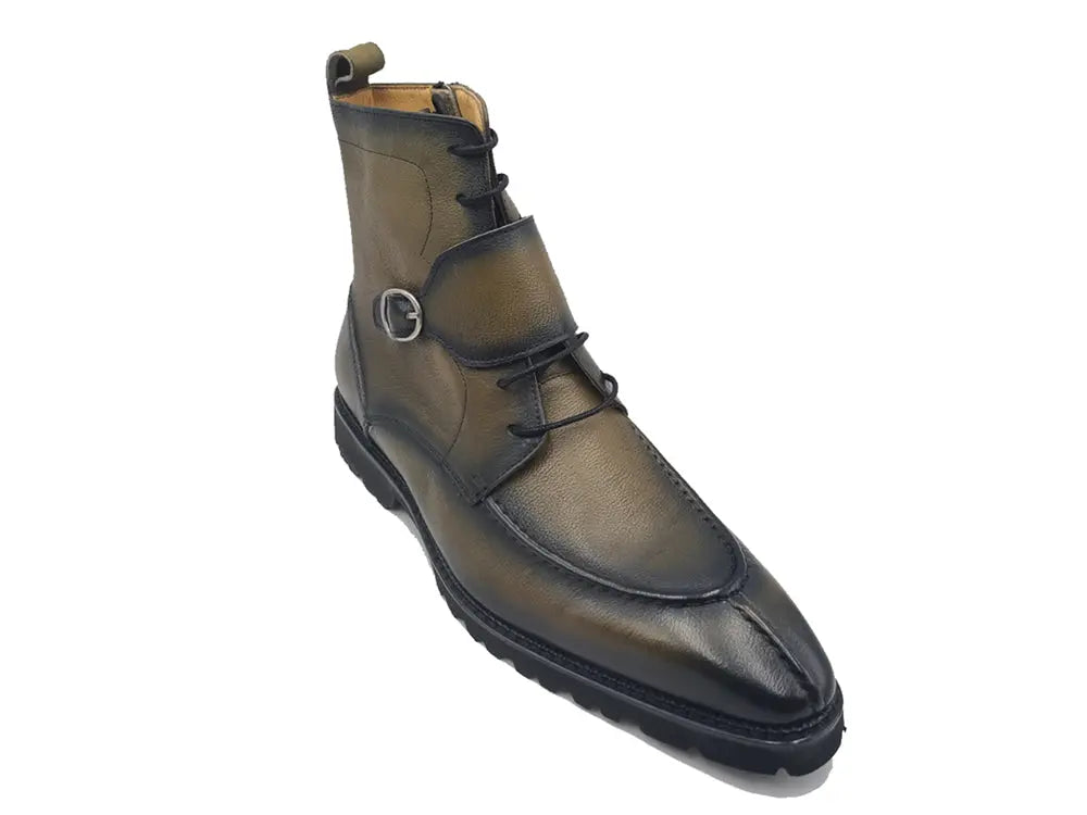 Rugged Split Toe Lace-up Boot Carrucci
