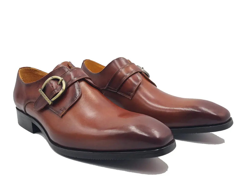 Signature Buckle Monk Strap Shoe Carrucci