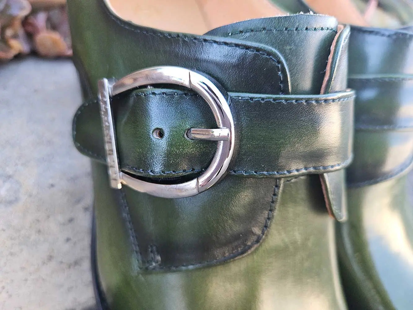 Signature Buckle Monk Strap Shoe Carrucci