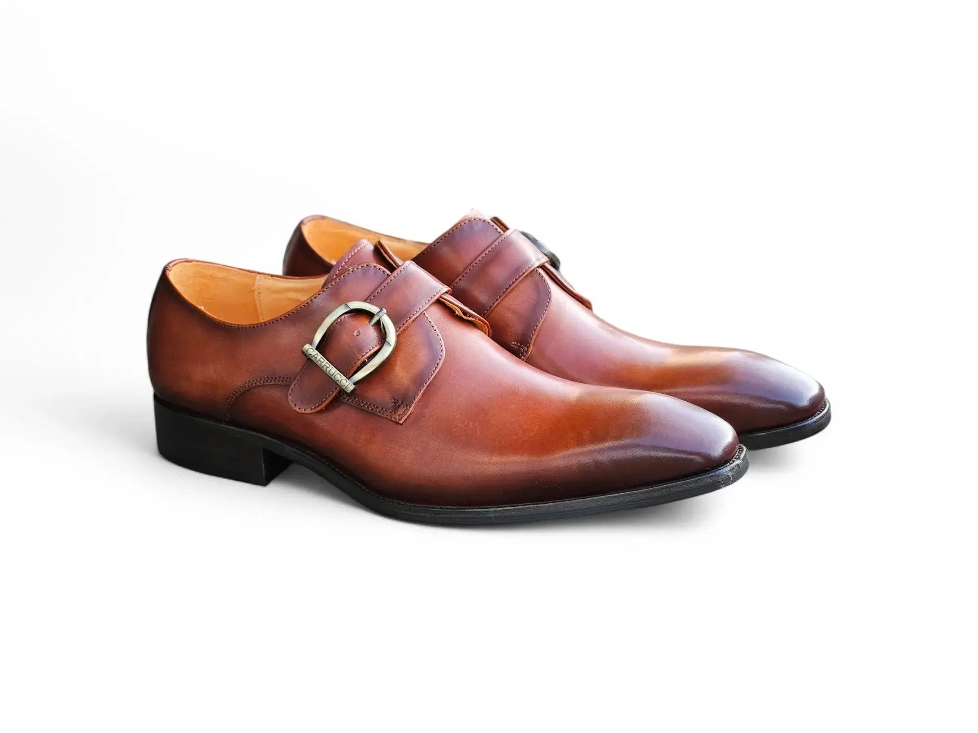 Signature Buckle Monk Strap Shoe Carrucci