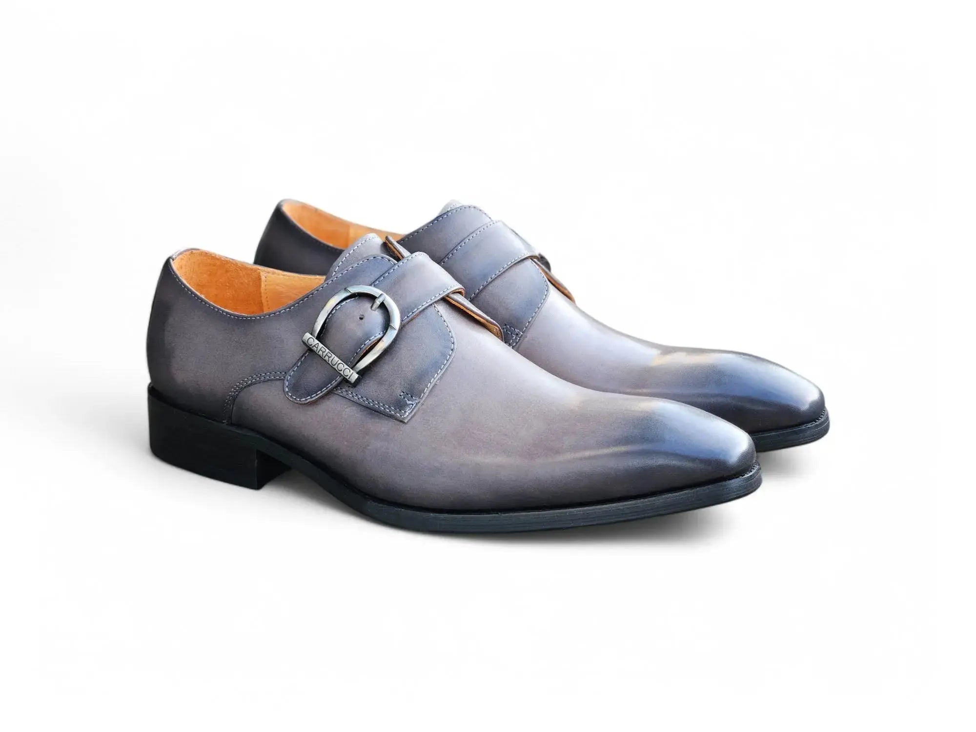 Signature Buckle Monk Strap Shoe Carrucci