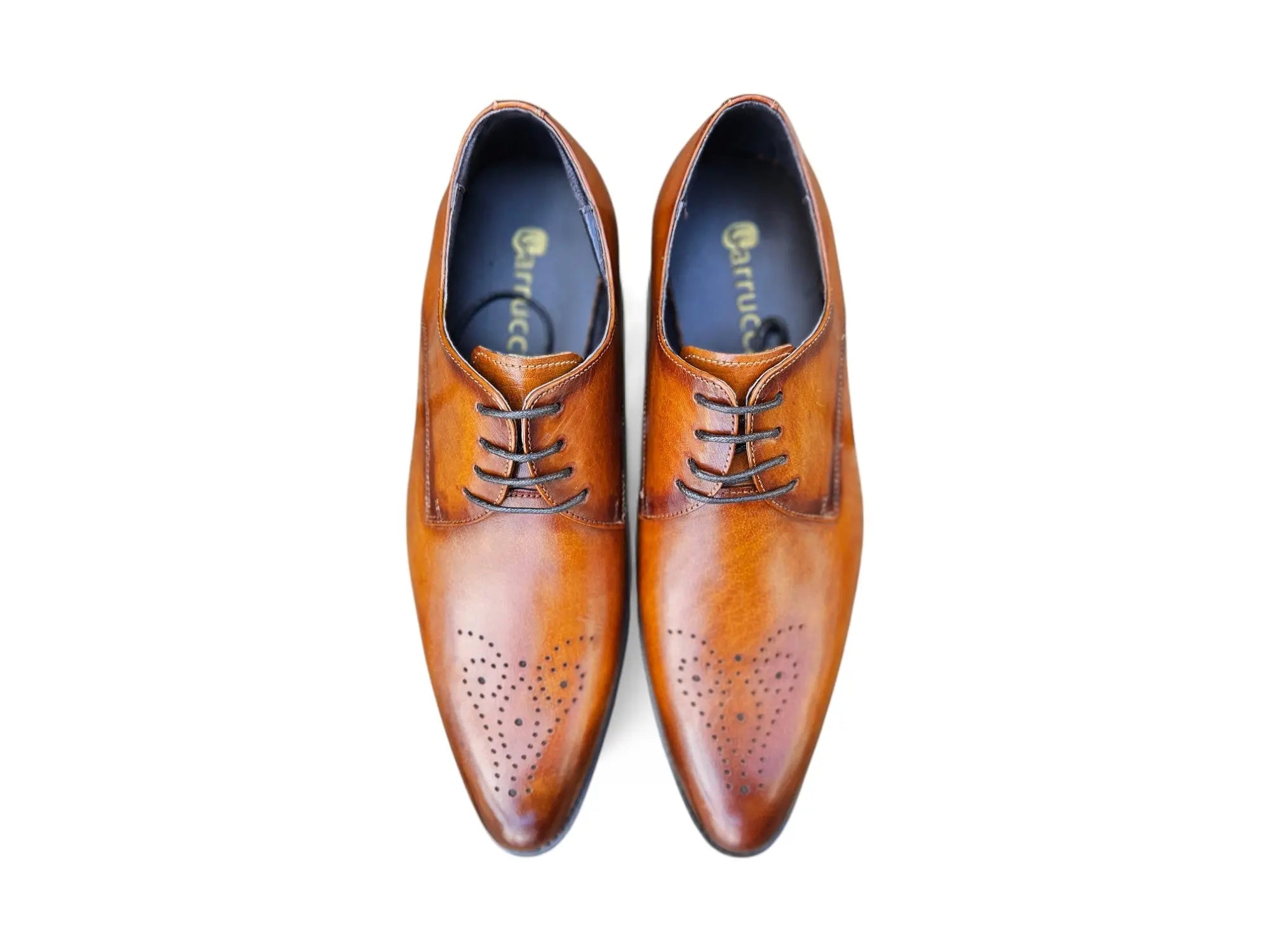 Signature Burnished Lace-up Derby Carrucci