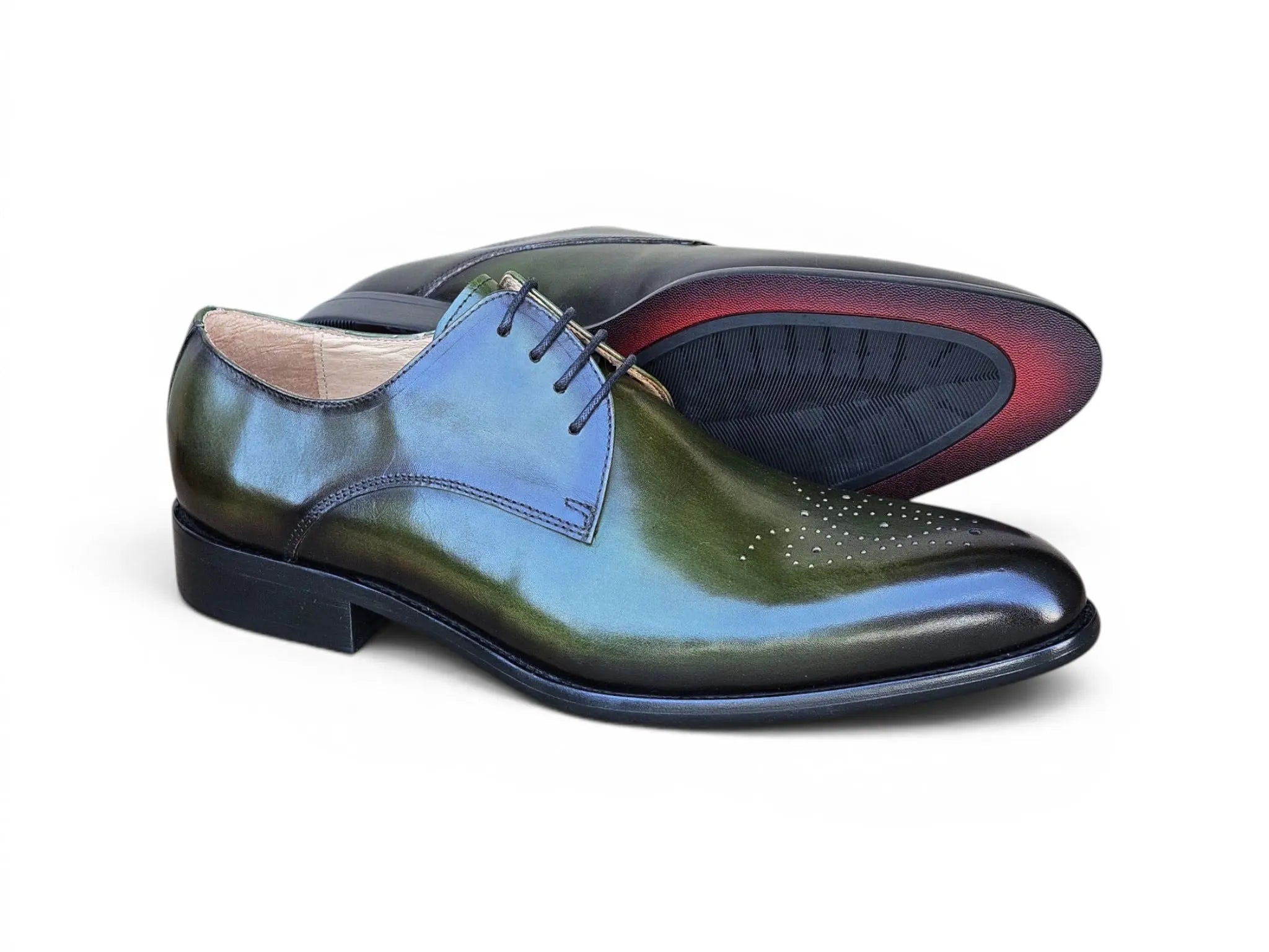 Signature Burnished Lace-up Derby Carrucci