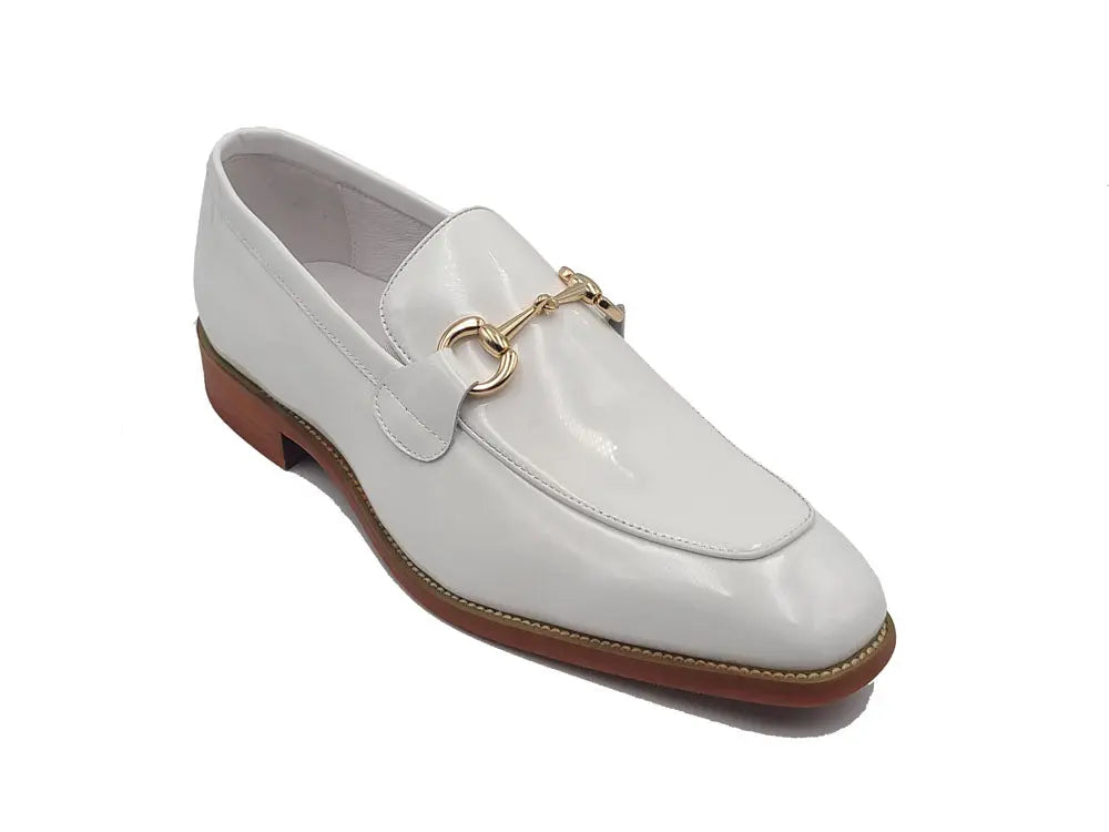 Signature Horse Bit Patent Leather Loafer Carrucci