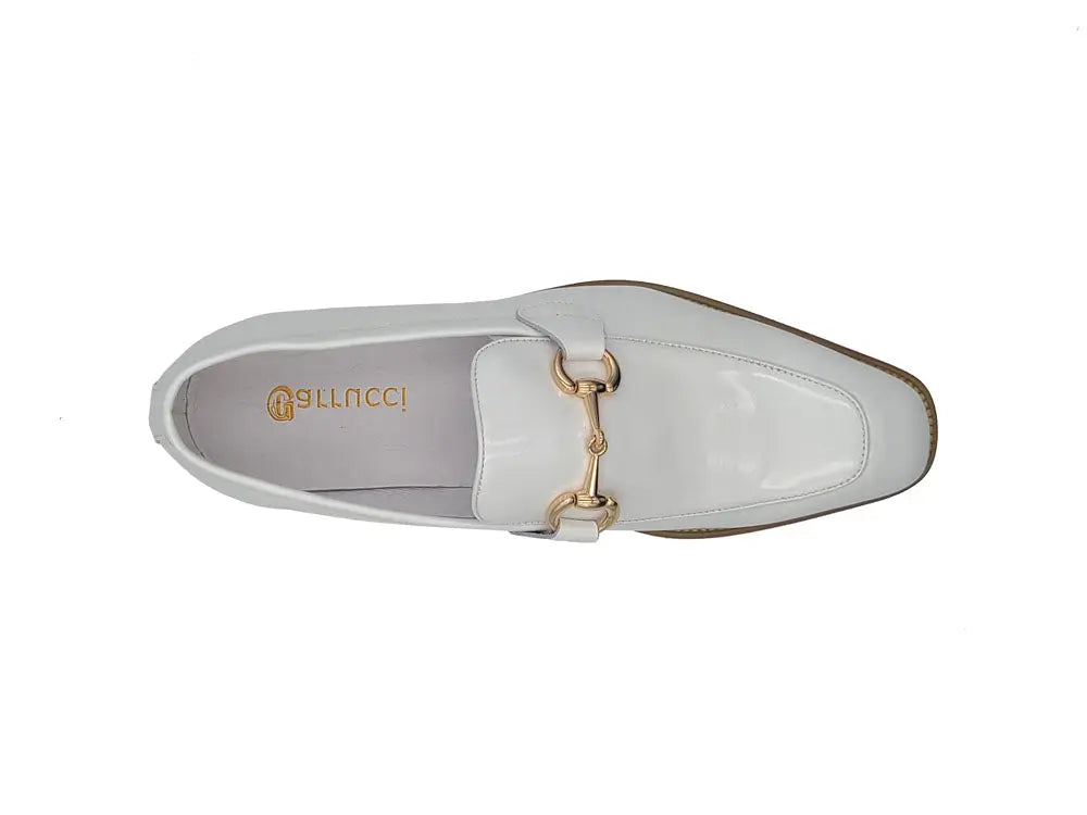 Signature Horse Bit Patent Leather Loafer Carrucci