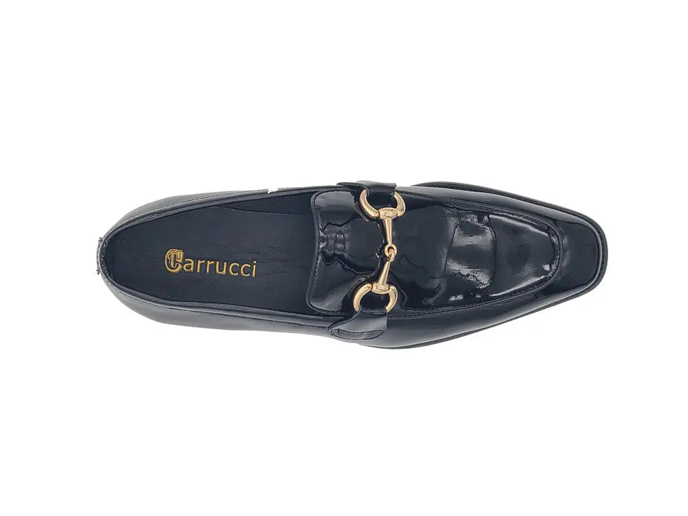 Signature Horse Bit Patent Leather Loafer Carrucci