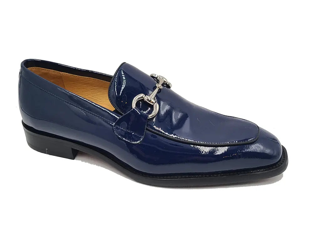 Signature Horse Bit Patent Leather Loafer Carrucci