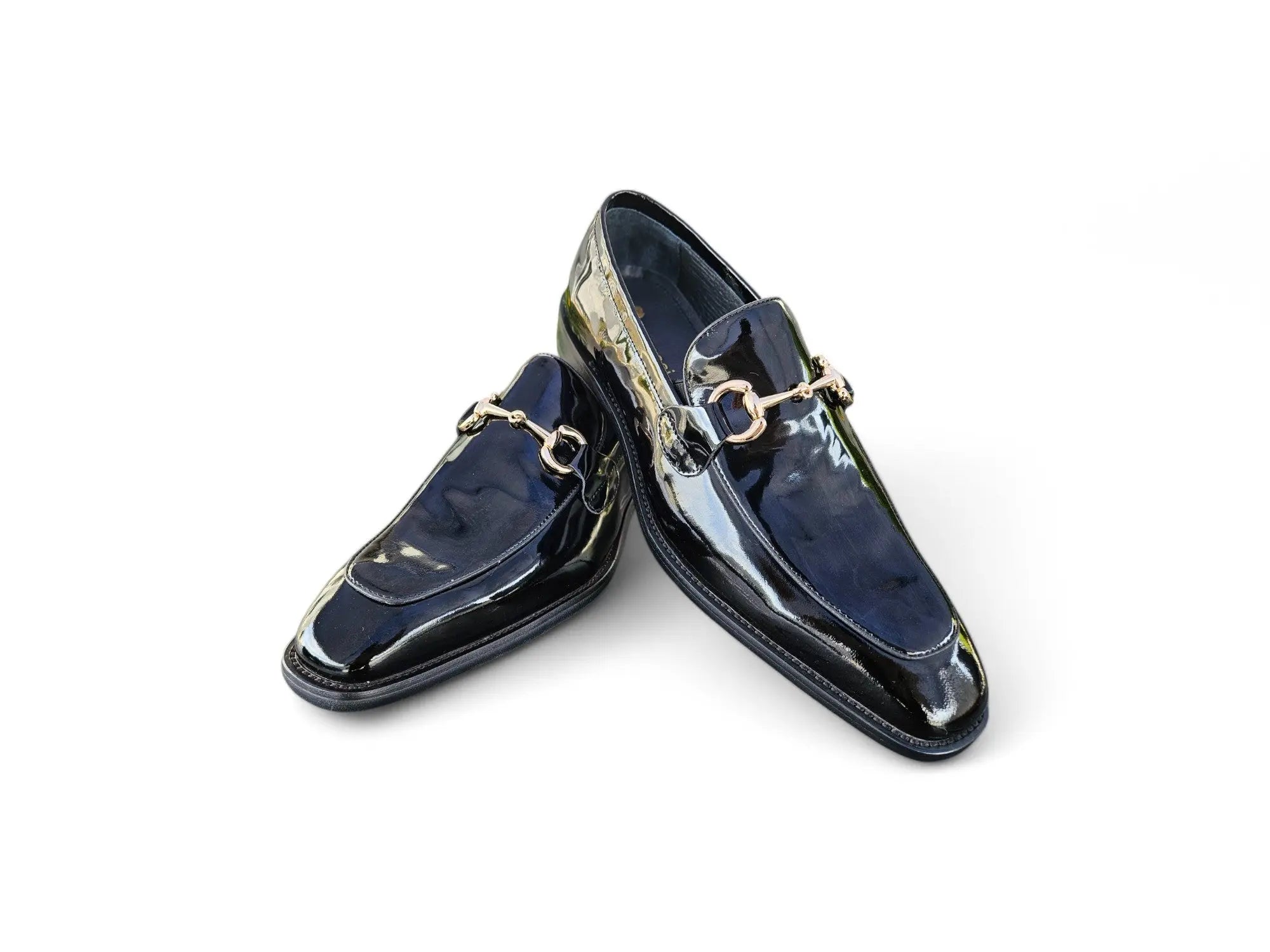 Signature Horse Bit Patent Leather Loafer Carrucci