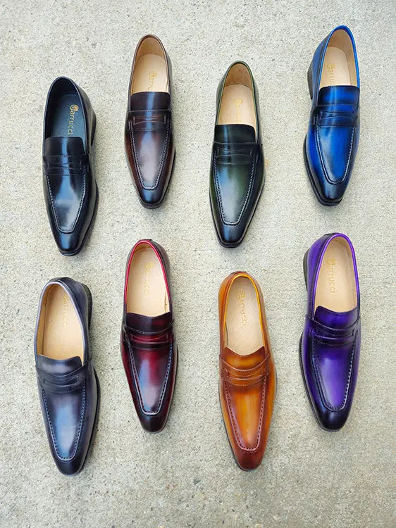 Signature Leather Penny Loafer Slip-on Carrucci