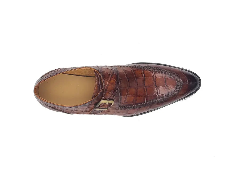 Single Monk Buckle Split Toe Loafer Carrucci