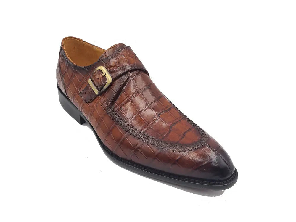 Single Monk Buckle Split Toe Loafer Carrucci