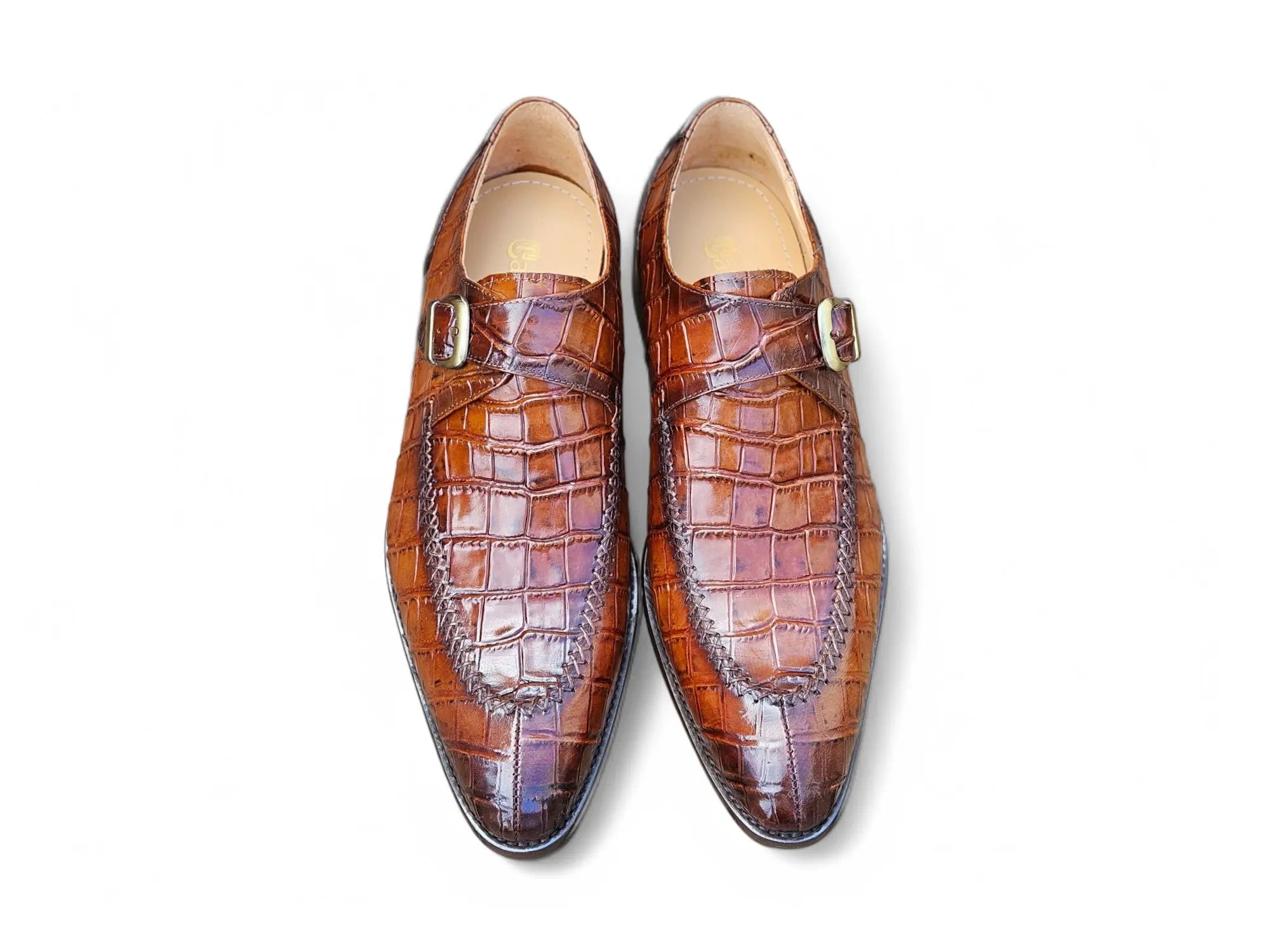 Single Monk Buckle Split Toe Loafer Carrucci