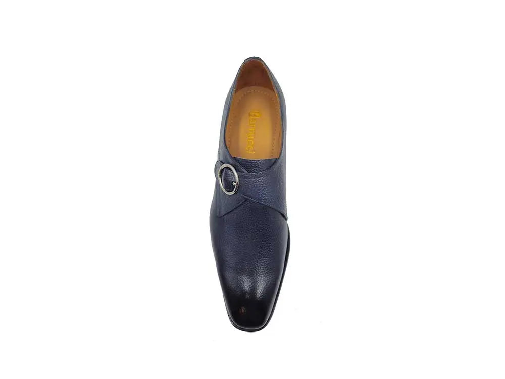 Single Monk Strap Plain Toe Shoes Carrucci