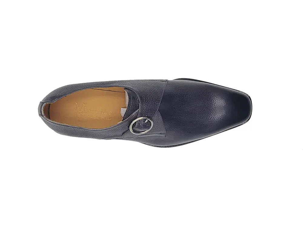 Single Monk Strap Plain Toe Shoes Carrucci