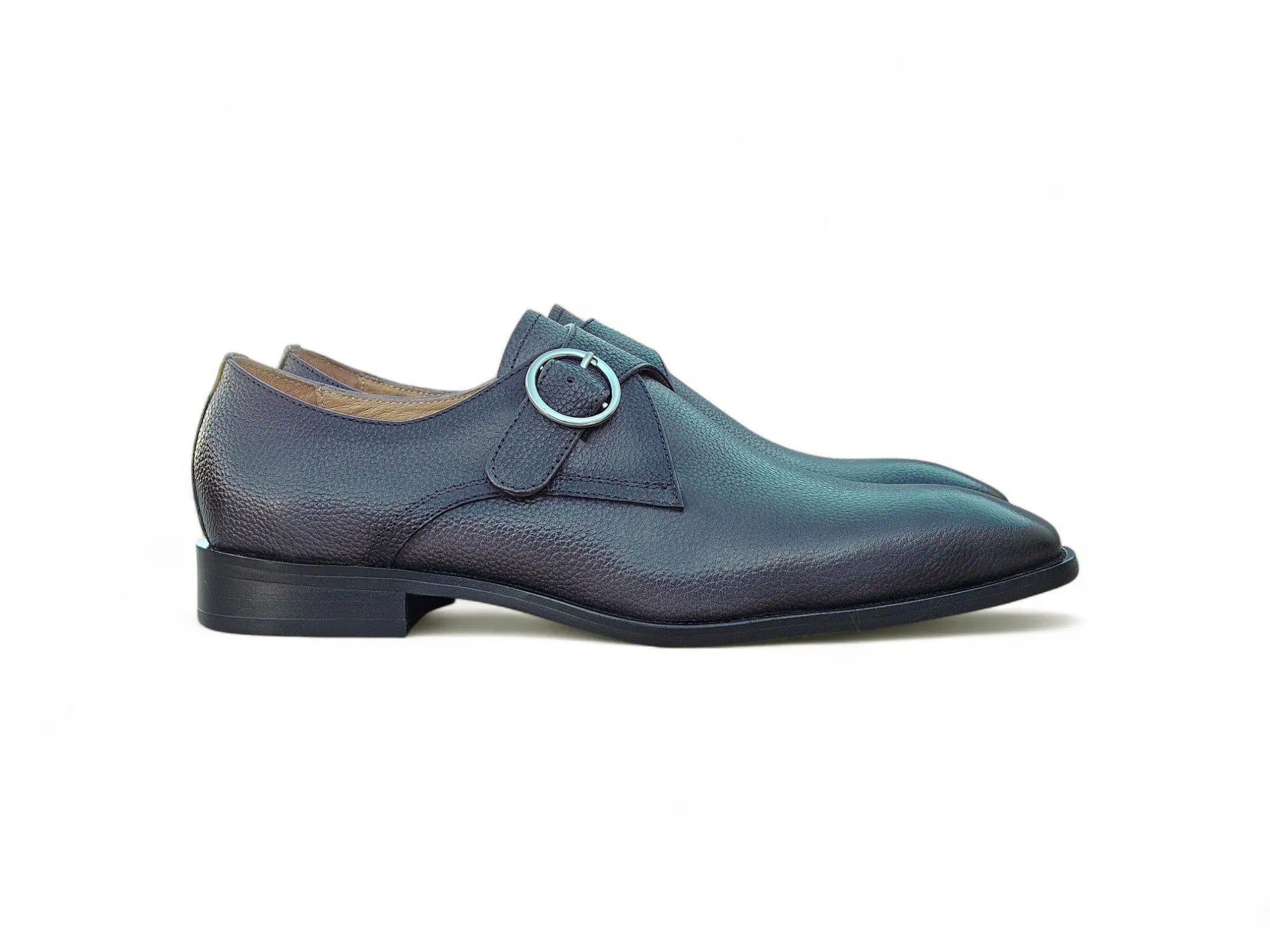 Single Monk Strap Plain Toe Shoes Carrucci