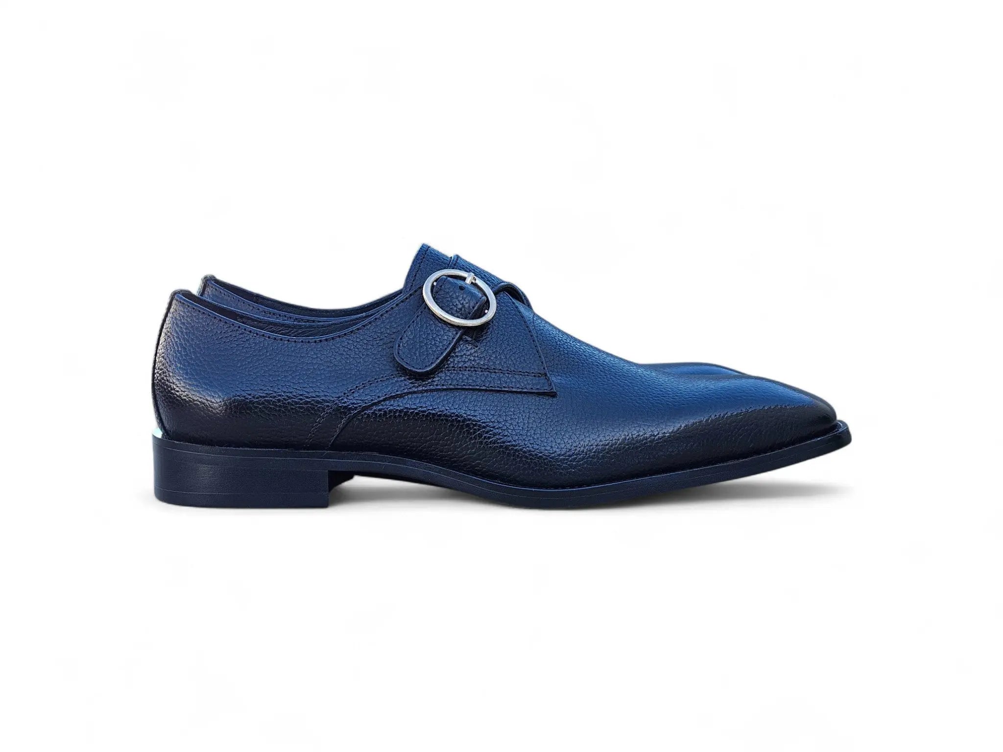 Single Monk Strap Plain Toe Shoes Carrucci
