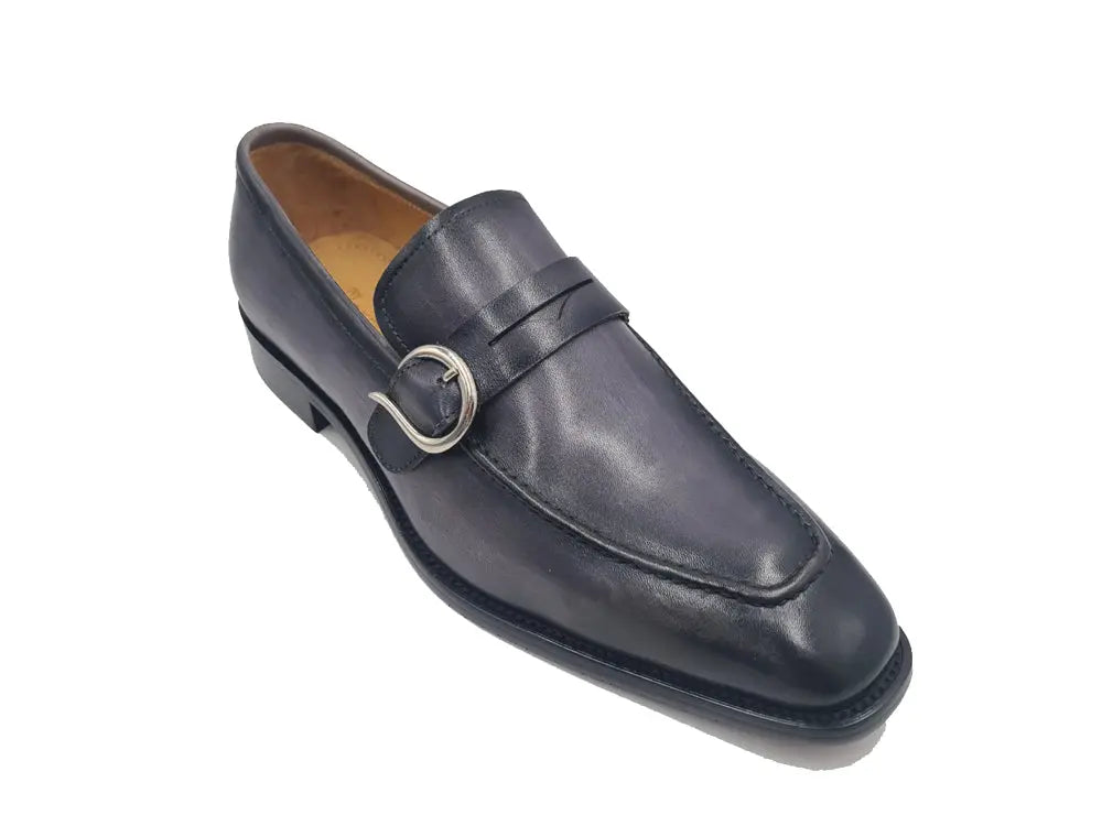 Single Monk Strap with modern buckle Carrucci
