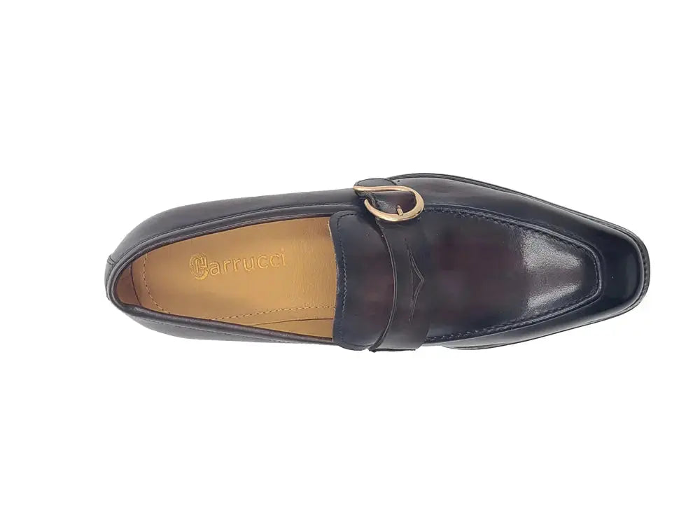 Single Monk Strap with modern buckle Carrucci