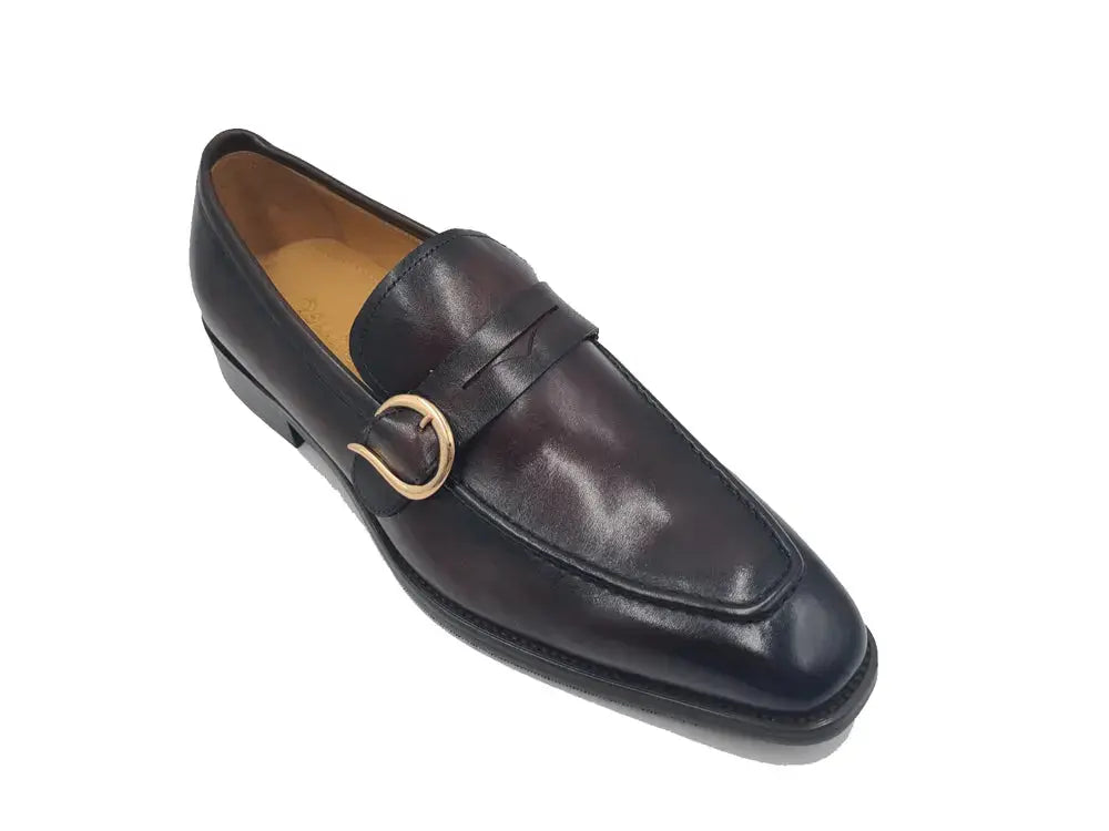 Single Monk Strap with modern buckle Carrucci