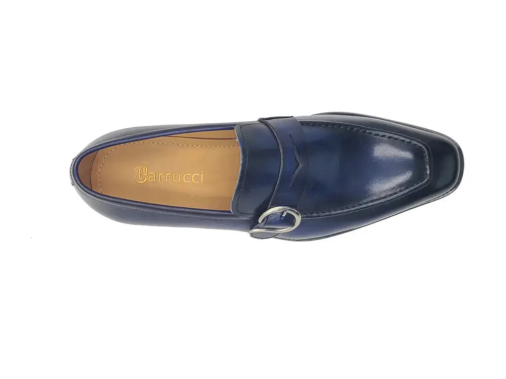 Single Monk Strap with modern buckle Carrucci