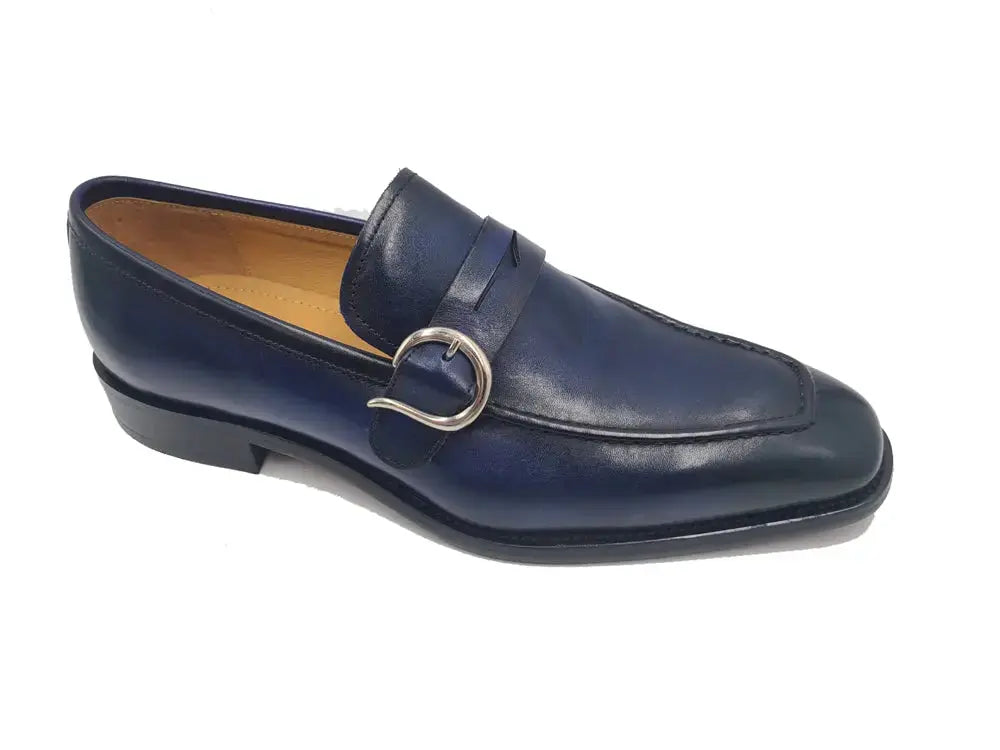 Single Monk Strap with modern buckle Carrucci