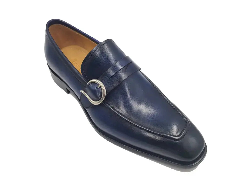 Single Monk Strap with modern buckle Carrucci