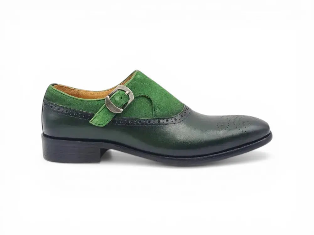 Multi Media Sling Style Single Monk Loafer Carrucci
