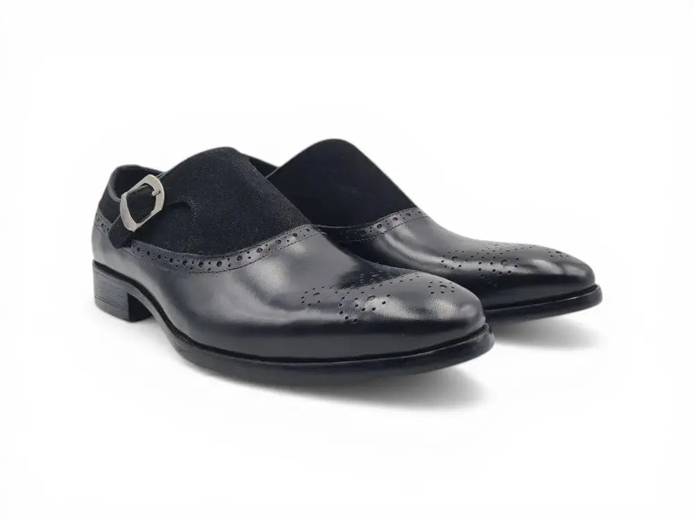 Multi Media Sling Style Single Monk Loafer Carrucci
