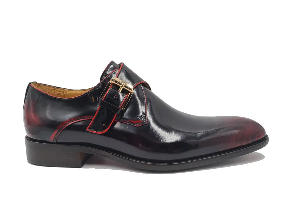 Soft Calf Patent Leather Single Monk Slip-on Carrucci