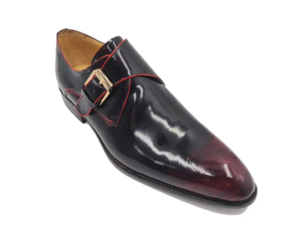 Soft Calf Patent Leather Single Monk Slip-on Carrucci