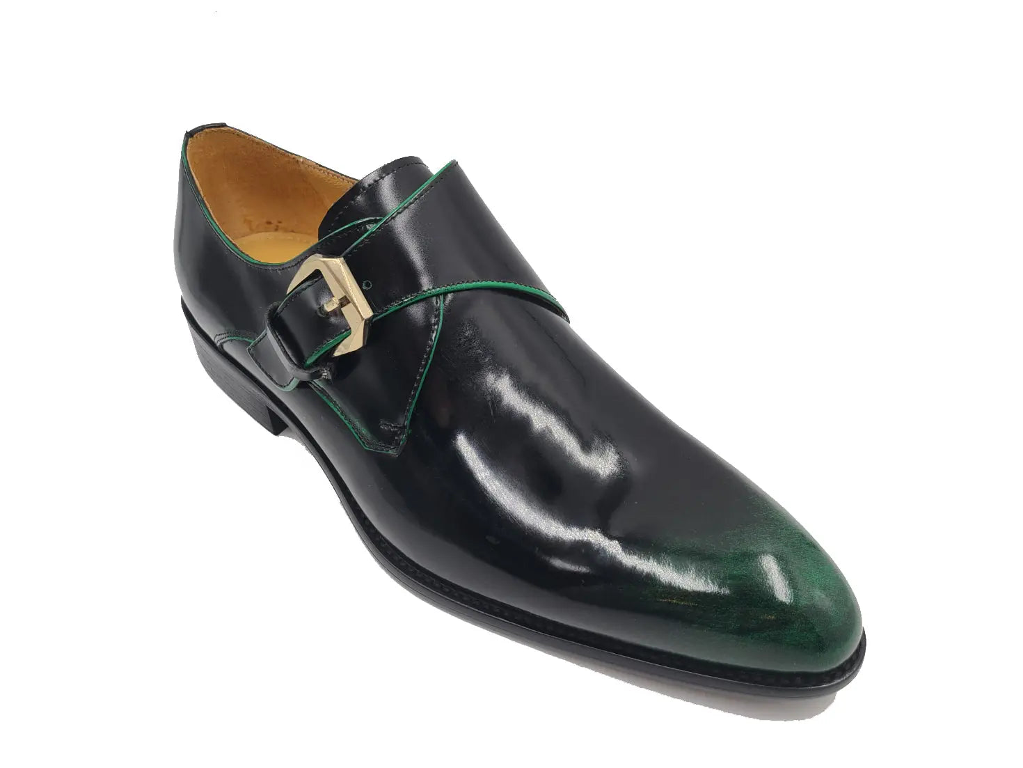 Soft Calf Patent Leather Single Monk Slip-on Carrucci