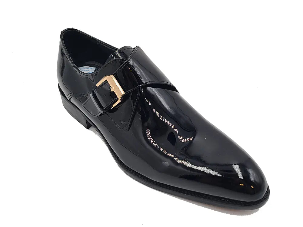 Soft Calf Patent Leather Single Monk Slip-on Carrucci