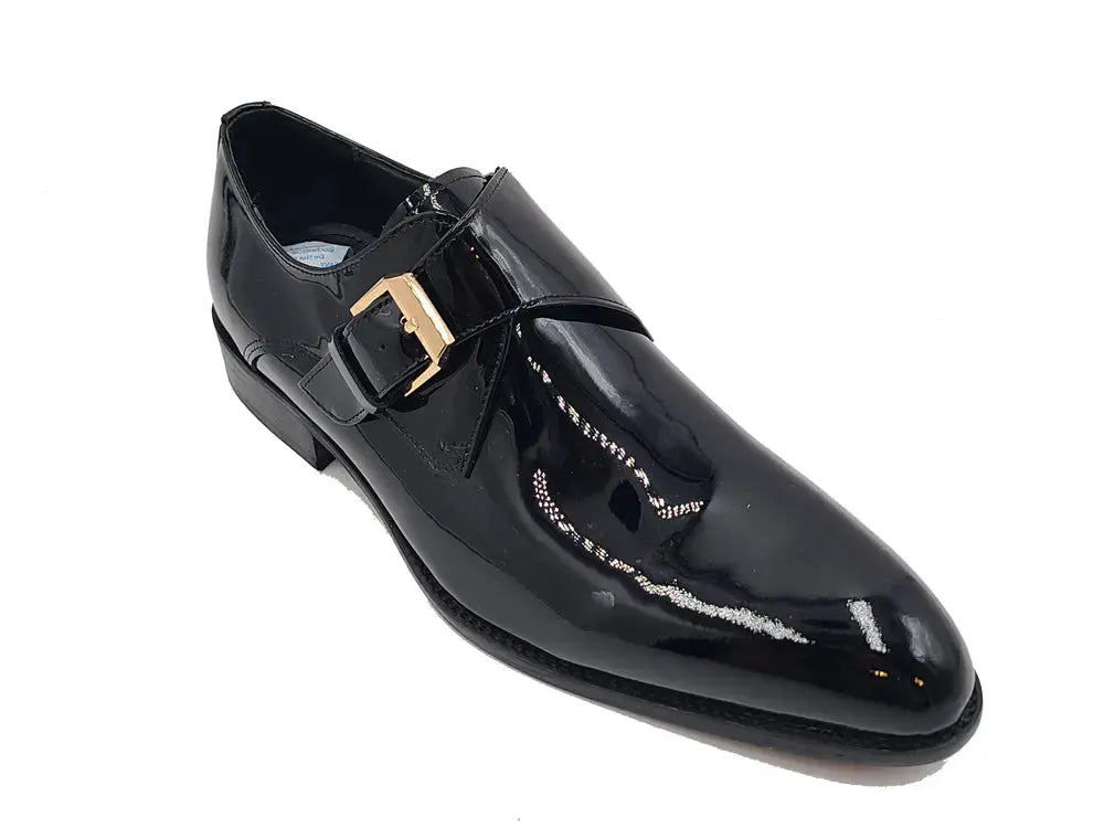 Soft Calf Patent Leather Single Monk Slip-on Carrucci