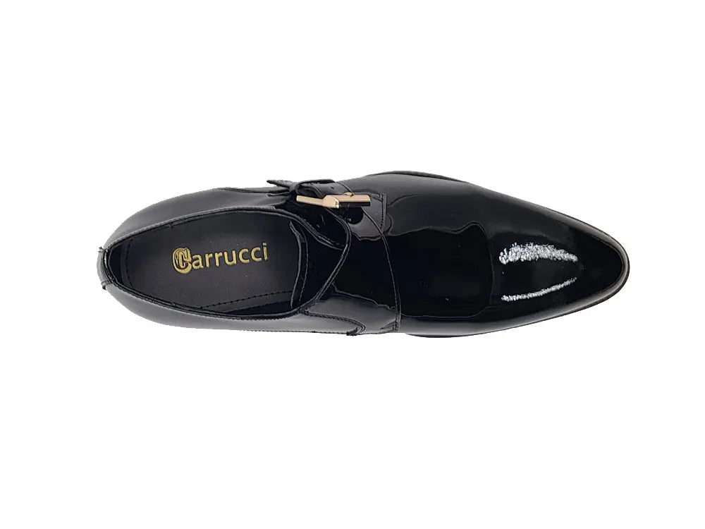Soft Calf Patent Leather Single Monk Slip-on Carrucci