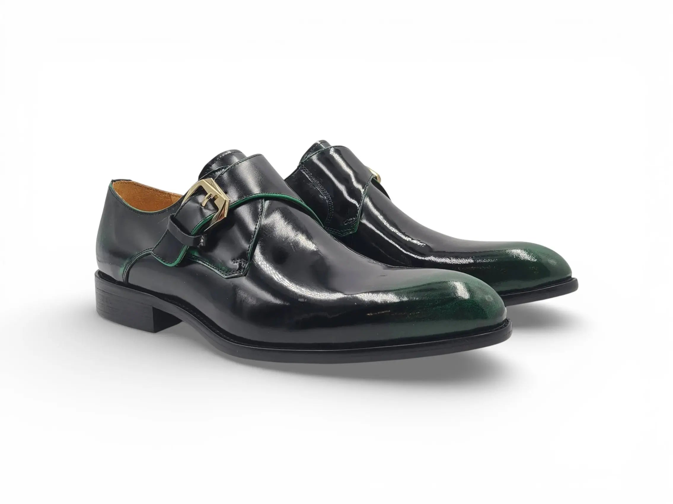Soft Calf Patent Leather Single Monk Slip-on Carrucci