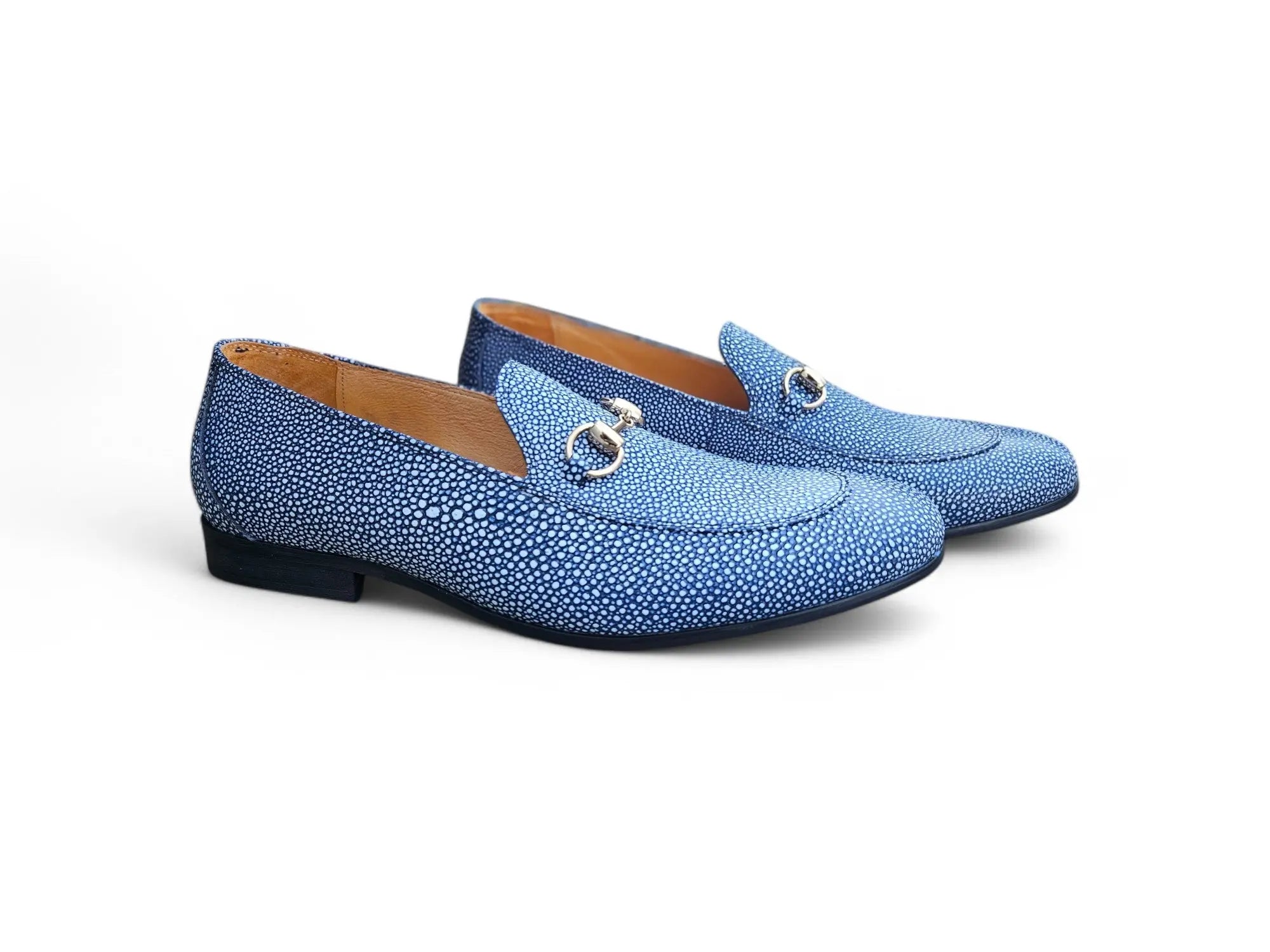 Stingray Embossed Horsebit Loafer Carrucci