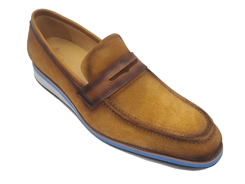 Stylish Suede Penny Loafer Carrucci