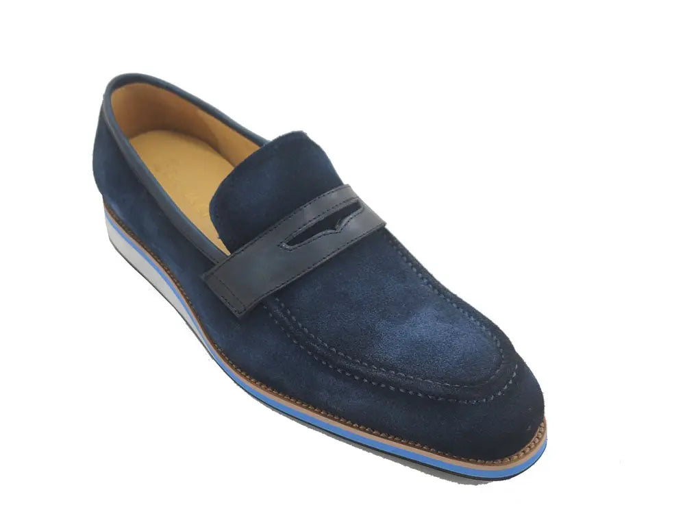 Stylish Suede Penny Loafer Carrucci