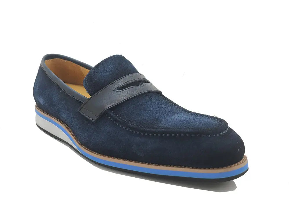 Stylish Suede Penny Loafer Carrucci