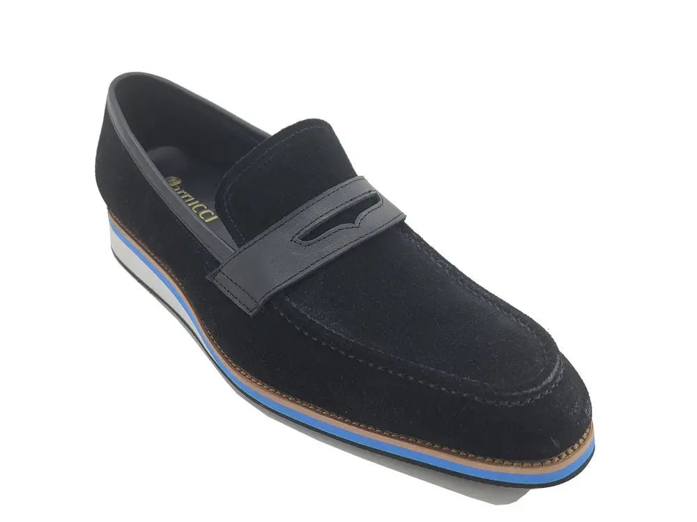 Stylish Suede Penny Loafer Carrucci
