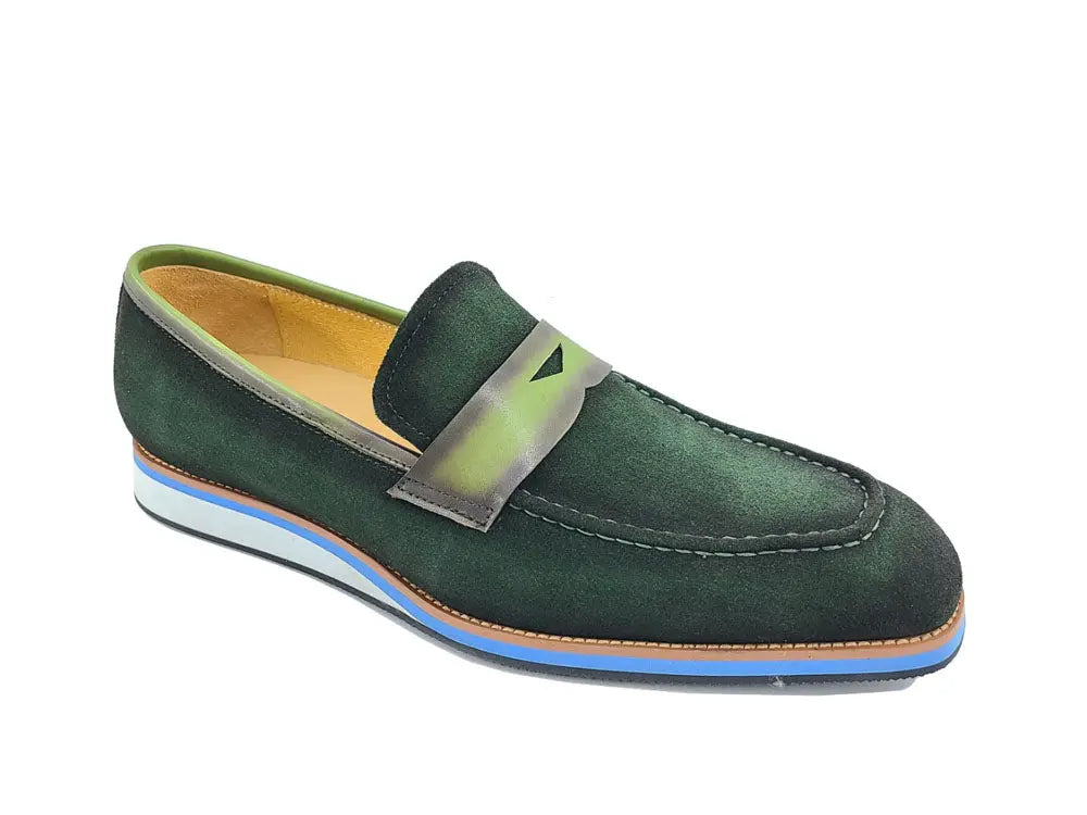 Stylish Suede Penny Loafer Carrucci
