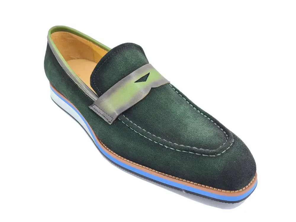 Stylish Suede Penny Loafer Carrucci