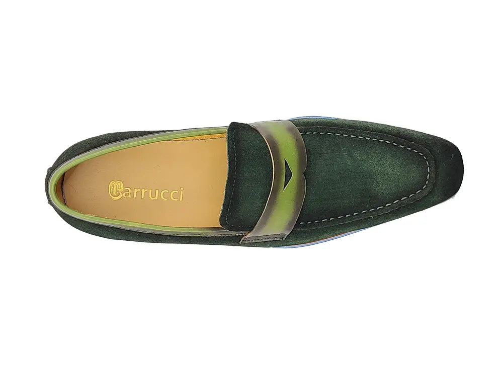 Stylish Suede Penny Loafer Carrucci