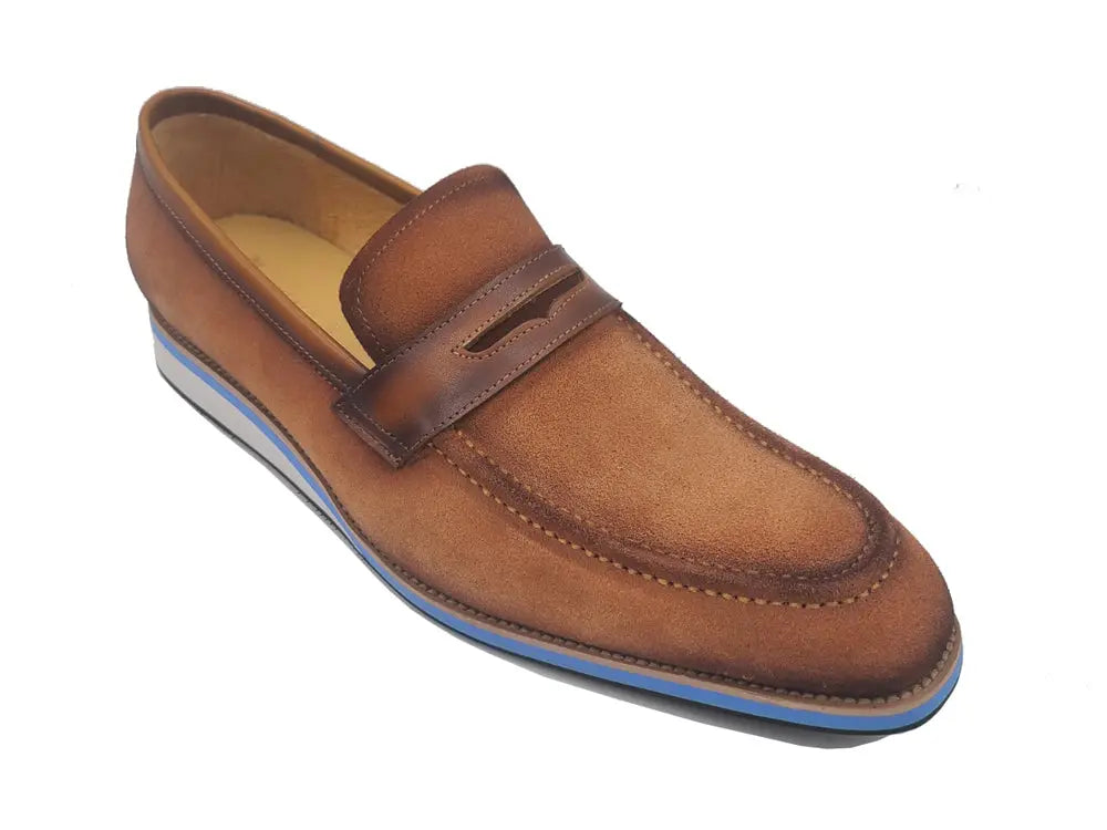 Stylish Suede Penny Loafer Carrucci