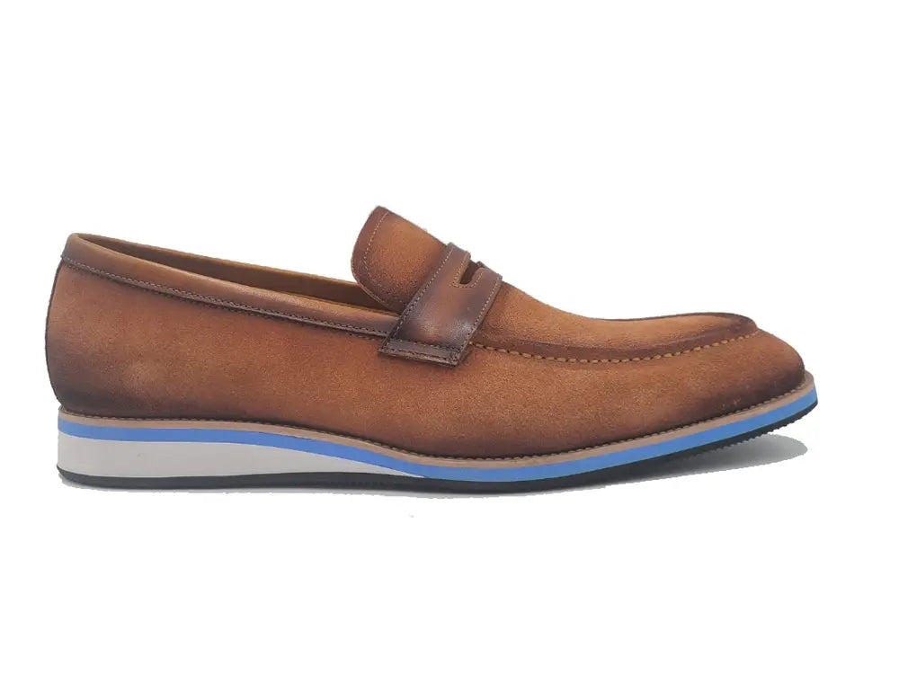 Stylish Suede Penny Loafer Carrucci